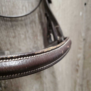 Rsd Bridle, Braided Reins *gc, dry, stiff, bent, scraped edges, rubs, peeled spots, creases