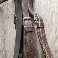 Rsd Bridle, Braided Reins *gc, dry, stiff, bent, scraped edges, rubs, peeled spots, creases
