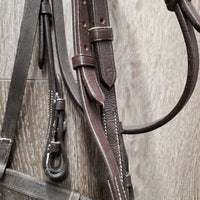 Rsd Bridle, Braided Reins *gc, dry, stiff, bent, scraped edges, rubs, peeled spots, creases
