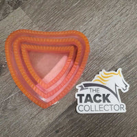 Soft Plastic Heart Shaped Curry, handle *gc, mnr dirt/residue