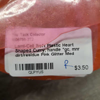 Soft Plastic Heart Shaped Curry, handle *gc, mnr dirt/residue
