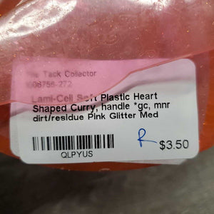 Soft Plastic Heart Shaped Curry, handle *gc, mnr dirt/residue