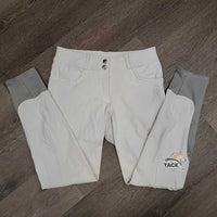 Euroseat Breeches *gc, v.stained seat & legs, older, dingy, stains, seam puckers