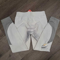 Euroseat Breeches *gc, v.stained seat & legs, older, dingy, stains, seam puckers
