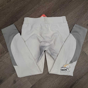 Euroseat Breeches *gc, v.stained seat & legs, older, dingy, stains, seam puckers