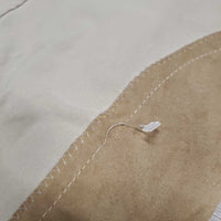 Side Zip EuroSeat Breeches *gc/fair, discolored seat & legs, stretched, puckered & thin seat seam, undone ankle & knee seams

