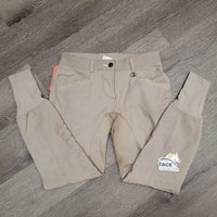 Euroseat Breeches *fair, v.stained & discolored seat & legs, undone stitching, seam puckers. v.pilly lining
