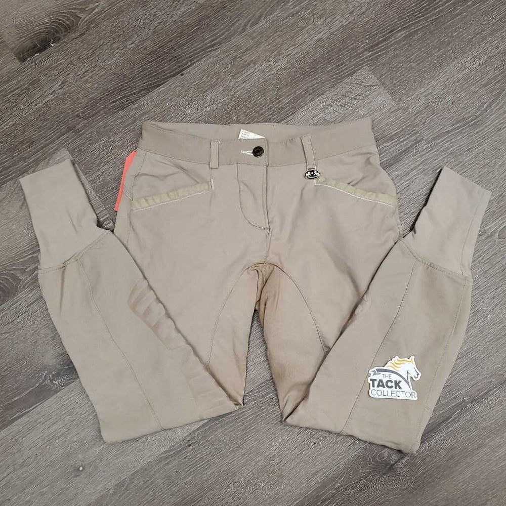 Euroseat Breeches *fair, v.stained & discolored seat & legs, undone stitching, seam puckers. v.pilly lining