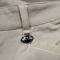 Euroseat Breeches *fair, v.stained & discolored seat & legs, undone stitching, seam puckers. v.pilly lining
