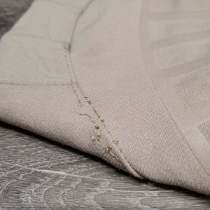 Euroseat Breeches *fair, v.stained & discolored seat & legs, undone stitching, seam puckers. v.pilly lining