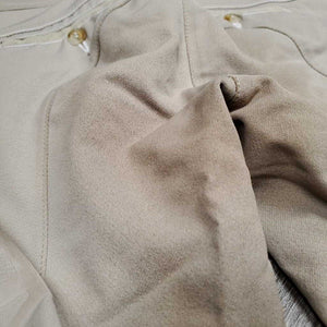 Euroseat Breeches *fair, v.stained & discolored seat & legs, undone stitching, seam puckers. v.pilly lining