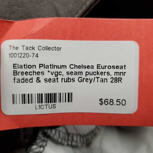 Euroseat Breeches *vgc, seam puckers, mnr faded & seat rubs