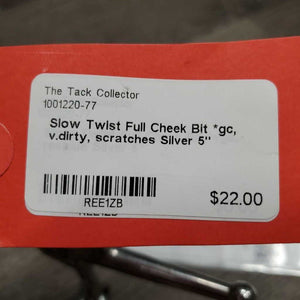 Slow Twist Full Cheek Bit *gc, v.dirty, scratches