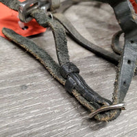 POW Spurs, Engraved & Bling Sides, narrow Leather Spur Straps, "R Duxbury" *gc, clean, scratches, missing bling, mnr dirt, yellowed?, strap twists & bends
