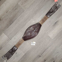 Sm Belly Girth, 2x long elastics, Center D ring & Strap *gc, dirty, hairy, rubs, scratches, film
