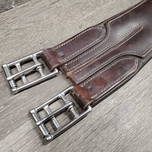Sm Belly Girth, 2x long elastics, Center D ring & Strap *gc, dirty, hairy, rubs, scratches, film