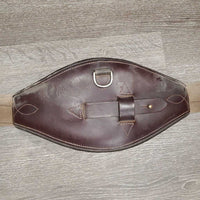 Sm Belly Girth, 2x long elastics, Center D ring & Strap *gc, dirty, hairy, rubs, scratches, film
