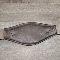Sm Belly Girth, 2x long elastics, Center D ring & Strap *gc, dirty, hairy, rubs, scratches, film
