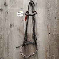 Rsd FS Padded Bridle *gc, older, dirty, creases, xholes, rubs, scraped edges, crackles, No Reins
