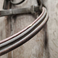 Rsd FS Padded Bridle *gc, older, dirty, creases, xholes, rubs, scraped edges, crackles, No Reins