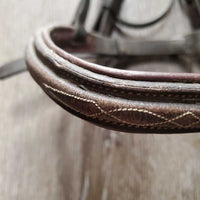 Rsd FS Padded Bridle *gc, older, dirty, creases, xholes, rubs, scraped edges, crackles, No Reins
