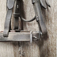 Rsd FS Padded Bridle *gc, older, dirty, creases, xholes, rubs, scraped edges, crackles, No Reins
