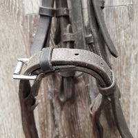 Rsd FS Padded Bridle *gc, older, dirty, creases, xholes, rubs, scraped edges, crackles, No Reins
