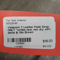 Leather Flash Strap ONLY *xc/like new, mnr dry, stiff, dents & film
