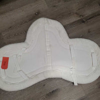 Fleece Waffle Fitted Hunter Saddle Pad *vgc, mnr hair, clumpy, dingy, mnr pills
