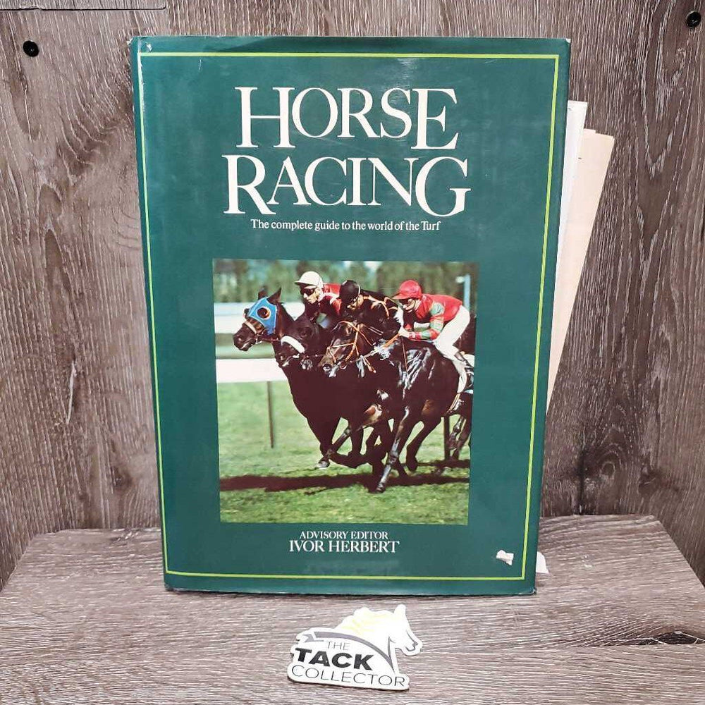 Horse Racing, the complete guide to the Turf *gc, bent corners, faded, scratches, label, peeled cover, loose paper clippings