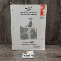 CEF: Western Rider Preparation Course *gc/fair, older, inscribed, loose cover, dingy, rubs, stains, bent corners
