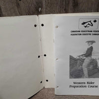 CEF: Western Rider Preparation Course *gc/fair, older, inscribed, loose cover, dingy, rubs, stains, bent corners
