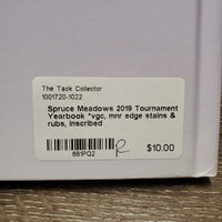 Spruce Meadows 2019 Tournament Yearbook *vgc, mnr edge stains & rubs, inscribed
