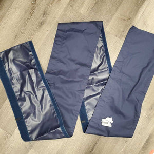 Horse Show Stall Curtain Set: Zipper Door, Valance, 3 Sides, bag *gc, sm holes, dirty, snags