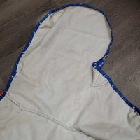 Vinyl Close Contact Saddle Cover *gc, mnr dirt, stains, scuffs, stretched elastic PROCEEDS DONATED
