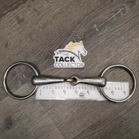 Thick Hvy Loose Ring Snaffle Bit *fair, v.rusted & pitted, dented ring