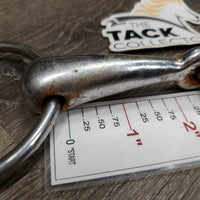 Thick Hvy Loose Ring Snaffle Bit *fair, v.rusted & pitted, dented ring