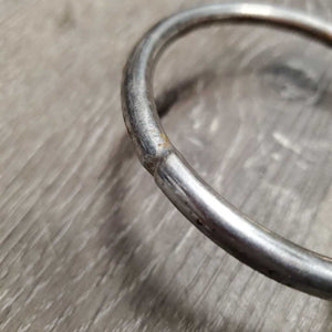 Thick Hvy Loose Ring Snaffle Bit *fair, v.rusted & pitted, dented ring