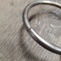 Thick Hvy Loose Ring Snaffle Bit *fair, v.rusted & pitted, dented ring
