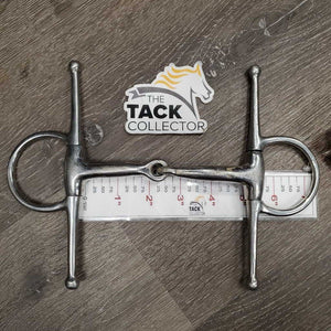 Med Full Cheek Snaffle Bit *gc, clean, stains, scratches, dent, residue