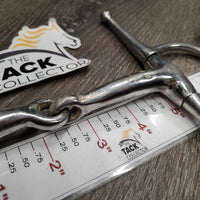 Med Full Cheek Snaffle Bit *gc, clean, stains, scratches, dent, residue

