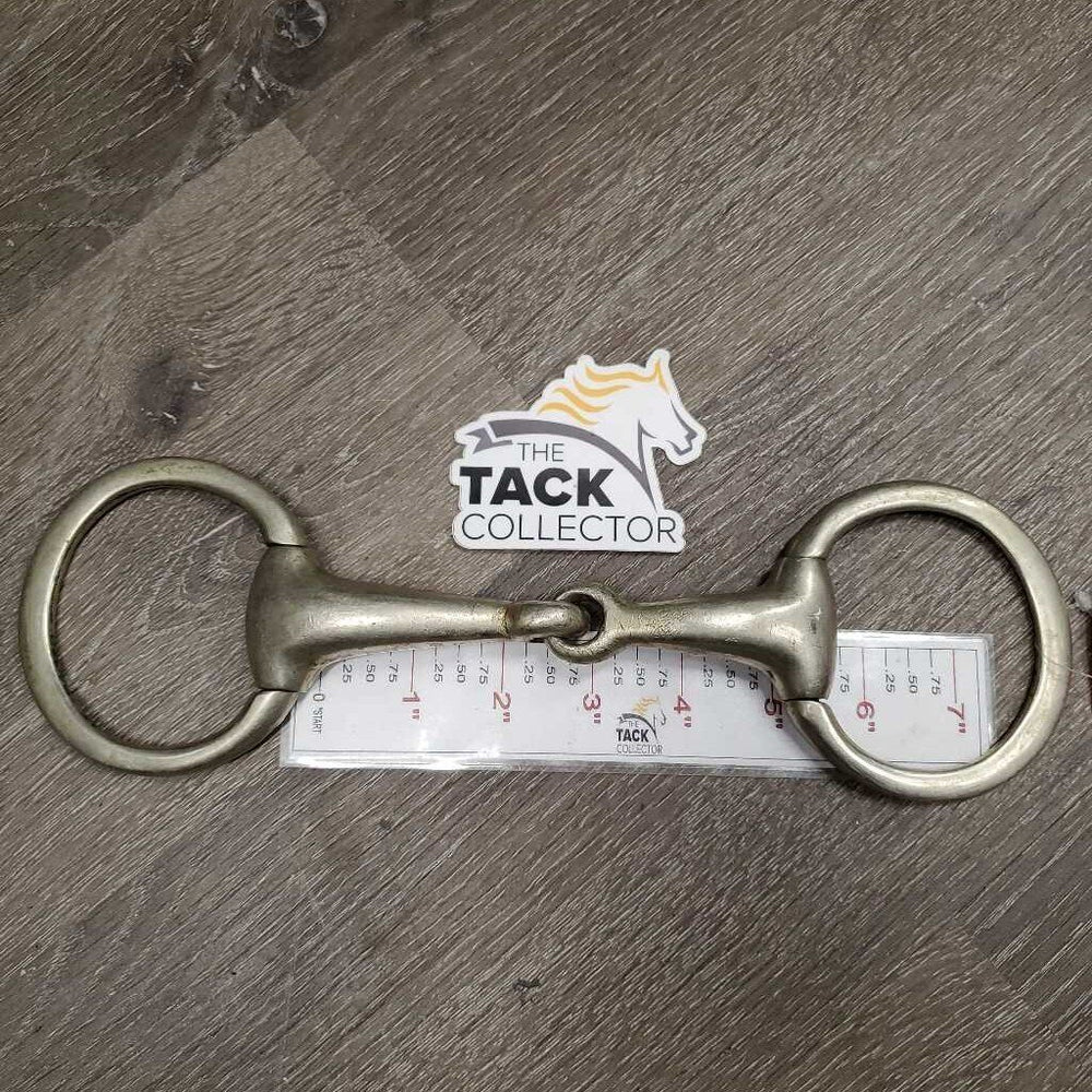 Thick Hvy Eggbutt Snaffle Bit *gc/fair, clean, stains, dings, scratches, rough, loose joints