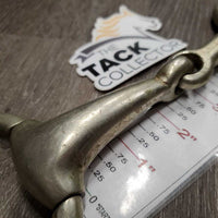 Thick Hvy Eggbutt Snaffle Bit *gc/fair, clean, stains, dings, scratches, rough, loose joints

