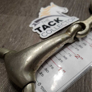 Thick Hvy Eggbutt Snaffle Bit *gc/fair, clean, stains, dings, scratches, rough, loose joints