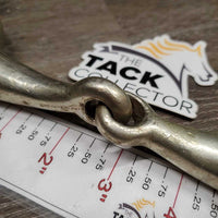 Thick Hvy Eggbutt Snaffle Bit *gc/fair, clean, stains, dings, scratches, rough, loose joints
