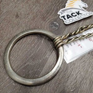 Double Twisted Wire Fixed Ring Bit *fair/gc, older, clean, green gunk & residue, mnr scratches & chews