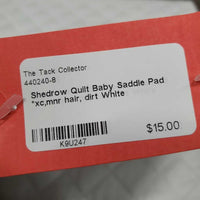 Quilt Baby Saddle Pad *xc,mnr hair, dirt
