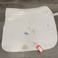 Quilt Dressage Saddle Pad, embroidery? *fair, stained, dirty, hairy, dingy, pills, threads
