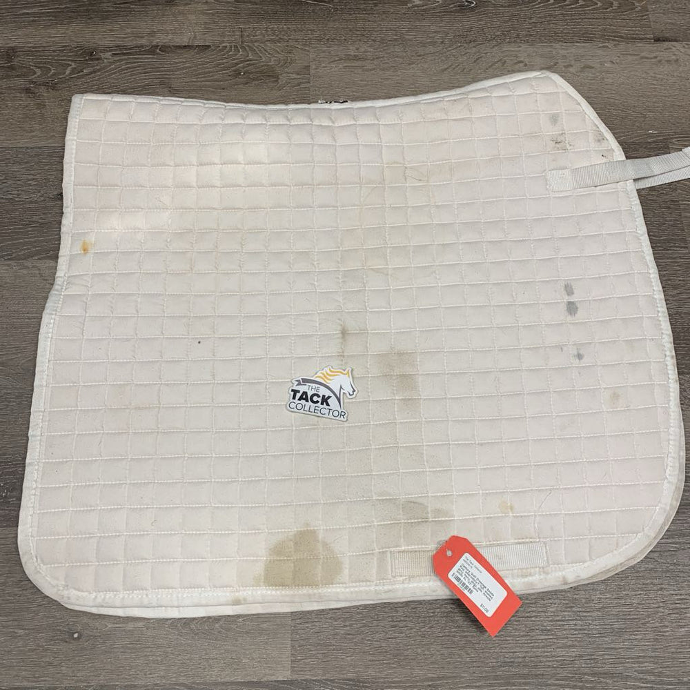 Quilt Dressage Saddle Pad, embroidery? *fair, stained, dirty, hairy, dingy, pills, threads