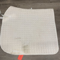 Quilt Dressage Saddle Pad, embroidery? *fair, stained, dirty, hairy, dingy, pills, threads
